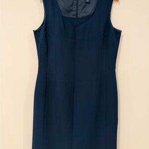 Blue-Green Sheath Dress